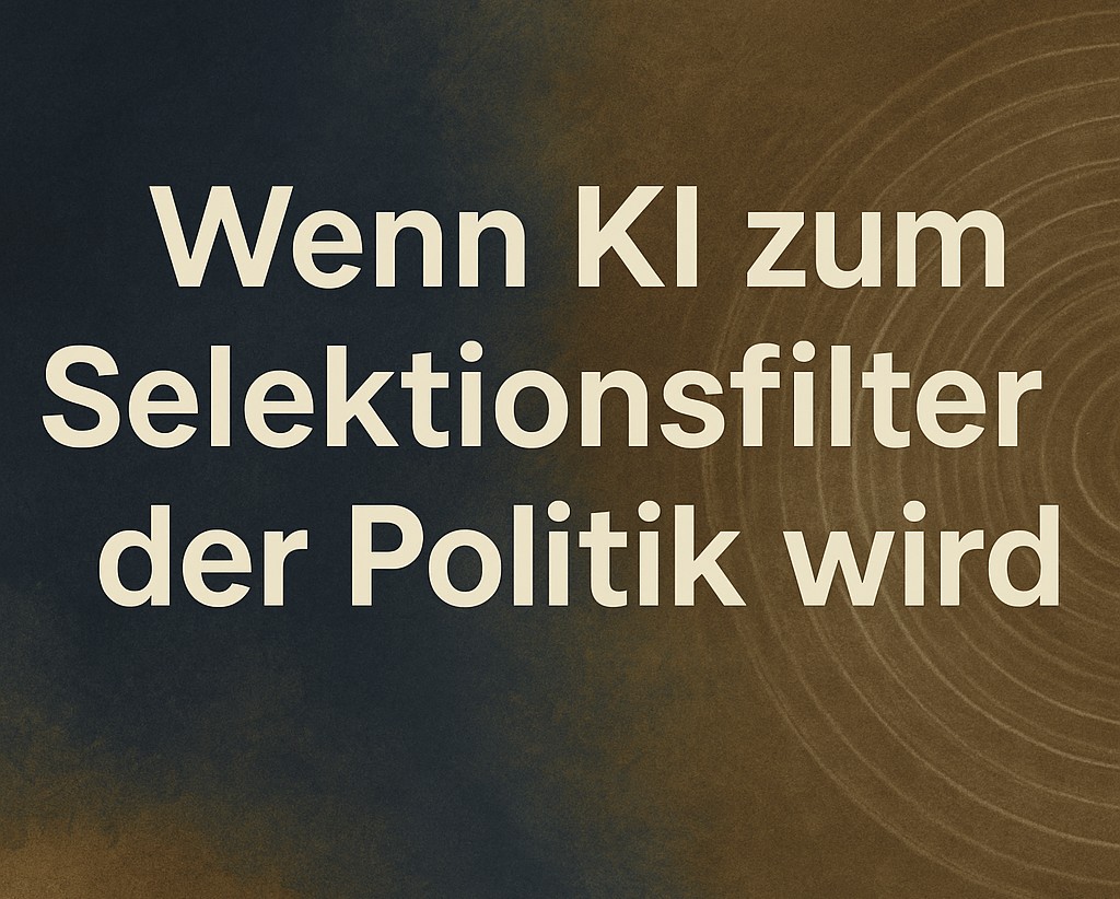 Wenn KI zum Selektionsfilter der Politik wird